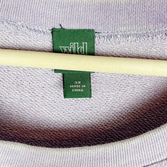 Wild Fable Lavender Crew Neck Sweatshirt - Picture 5 of 6